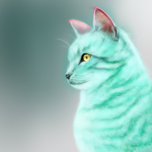 green cat 