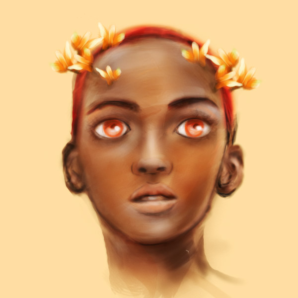 flower head portrait 